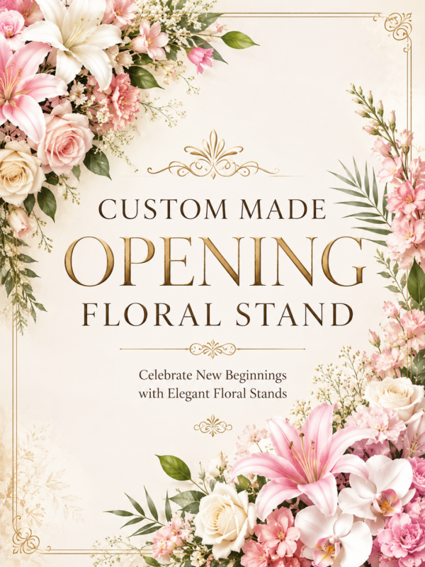 Custom Made Opening Floral Stand