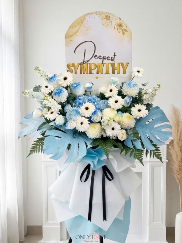 C92 Sympathy Flowers Stand (6ft Height) – Florist Kelana Jaya