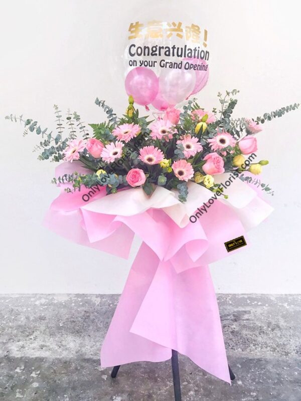 FS141 Opening Balloon Wooden Stand – Florist Taman Maluri