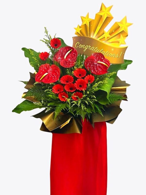 FS142 Opening Flower Satin Box Stand – Florist Setapak