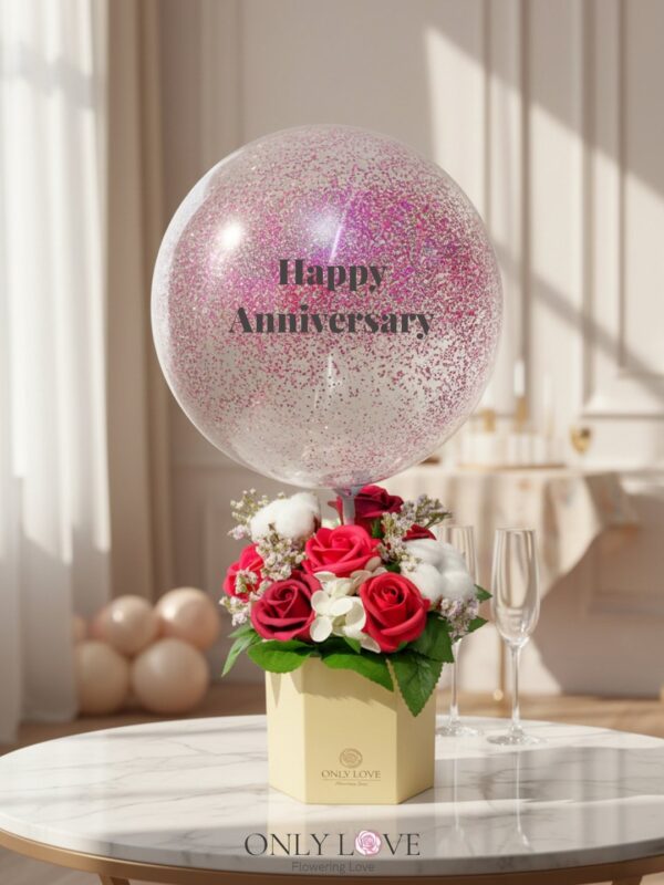 HAB25 Hot Air Balloon Bloom Box – Florist Pandan Jaya