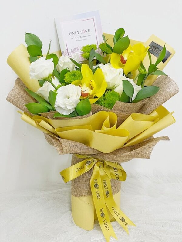 OA04 Cymbidium Orchid Bouquet – Florist Titiwangsa