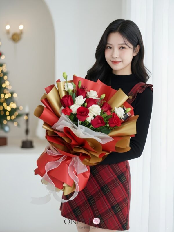 CM008 Rose Flower Bouquet – Florist Sentul