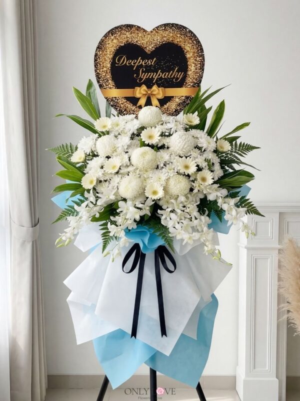 C97 Sympathy Wooden Stand (5.5′ H) – Florist USJ