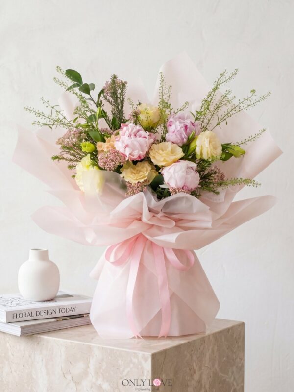 PE04 Peonies Bouquet (Pre Order) – Florist Bukit Jalil