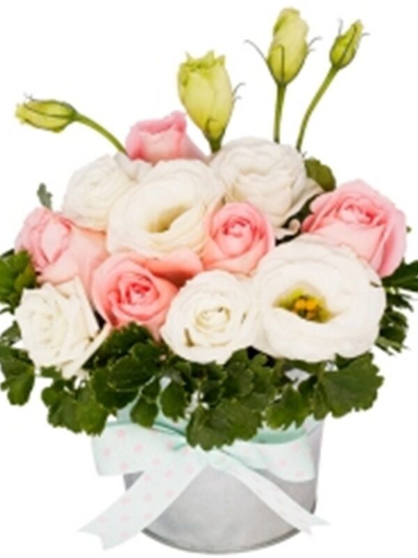 TA04 Rose Eustoma White Vase – Florist Semenyih