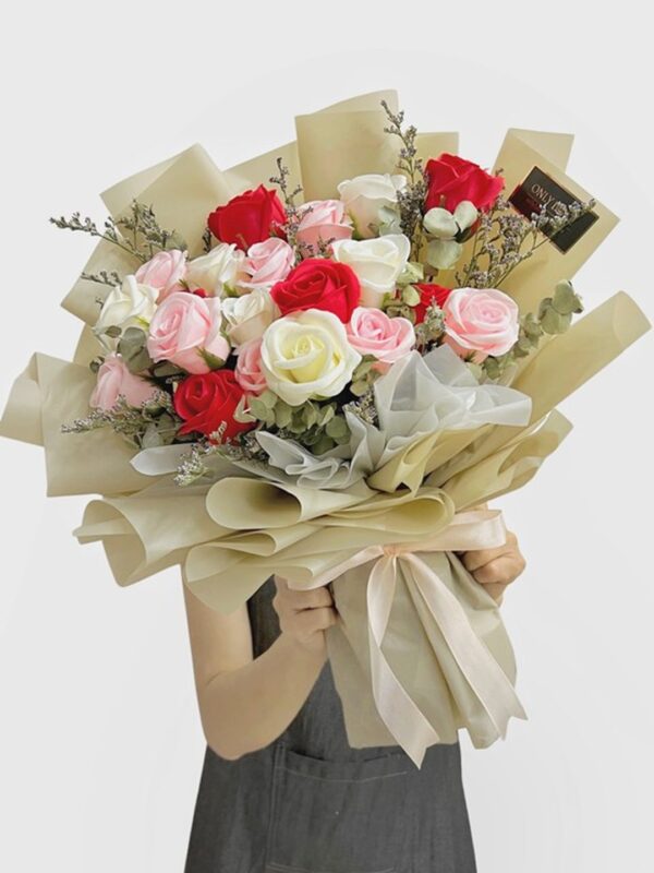SF35 Soap Rose Bouquet (Artificial) – Florist Sungai Buloh