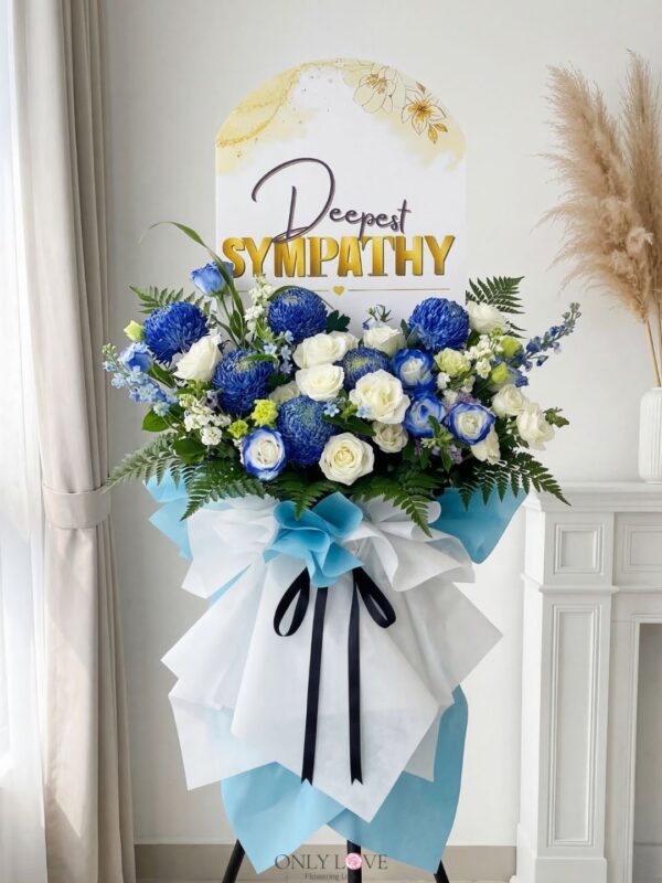 C98 Sympathy Flowers Stand (6ft Height) – Florist Kota Damansara