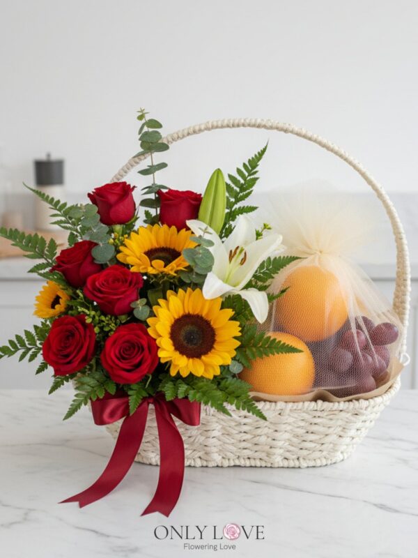 F28 Fruits & Flowers Basket – Florist Subang Jaya
