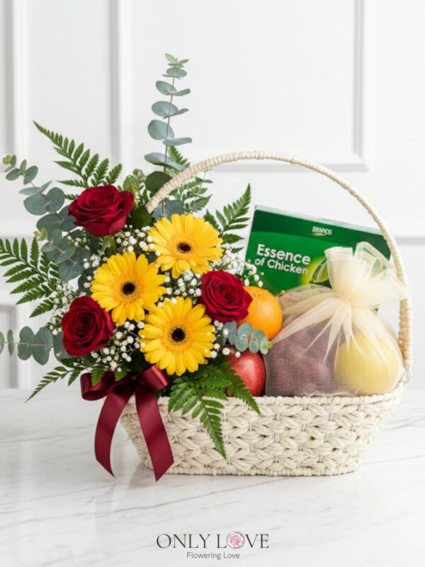 F29 Fruits & Flowers Basket – Florist Setia Alam