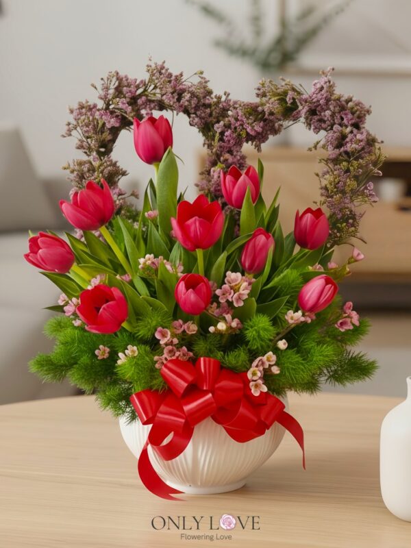 TA11 Imported Tulip in Vase