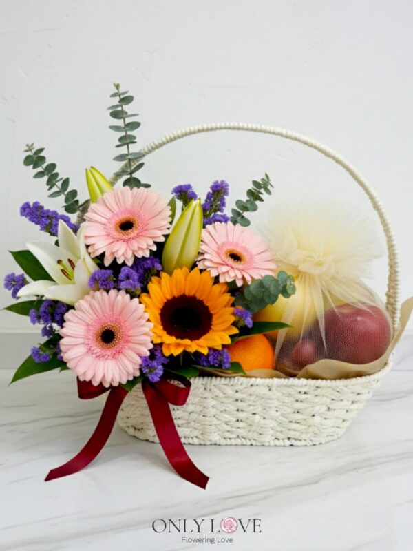F32 Fruits & Flowers Basket – Florist Bangsar