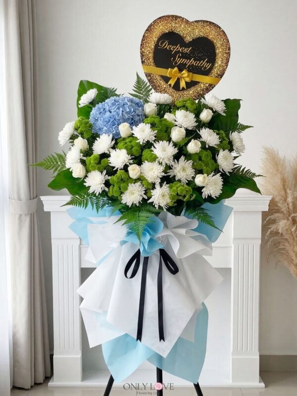 C105 Condolence Wooden Stand – Florist Cheras