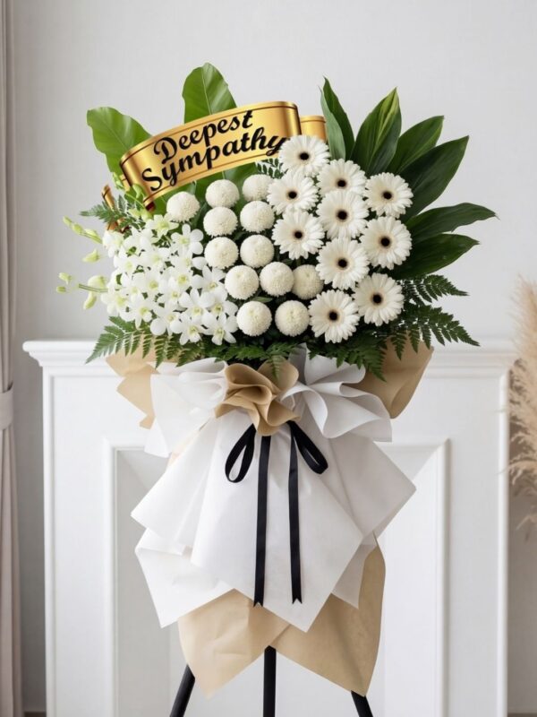C125 Condolence Stand – Florist Sungai Buloh