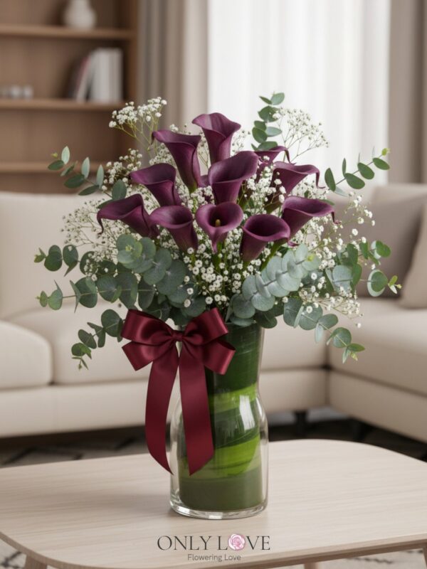 V27 Imported Calla Lilies in Vase – Florist Petaling Jaya