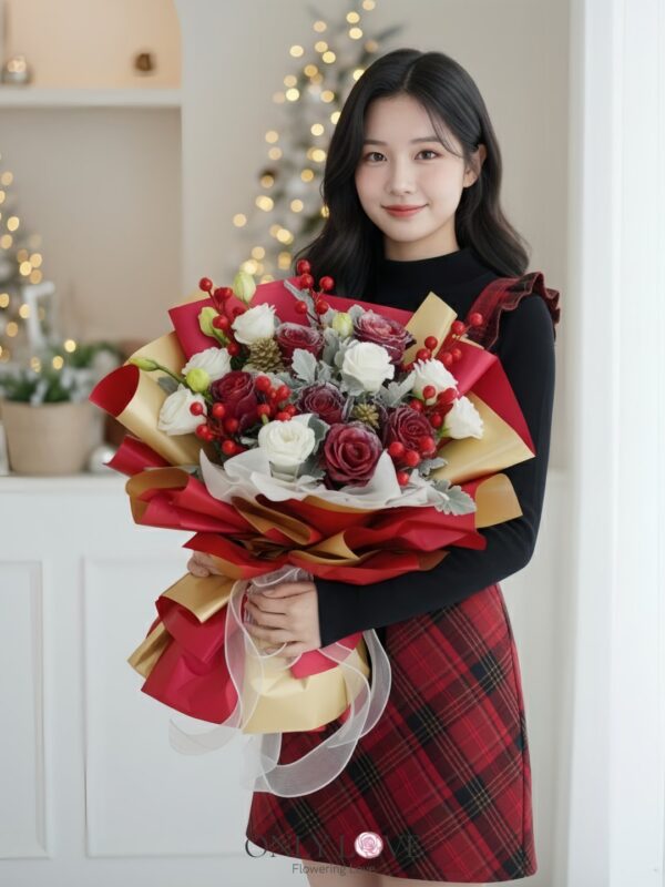 CM020 Christmas Flowers Bouquet – Florist Ara Damansara