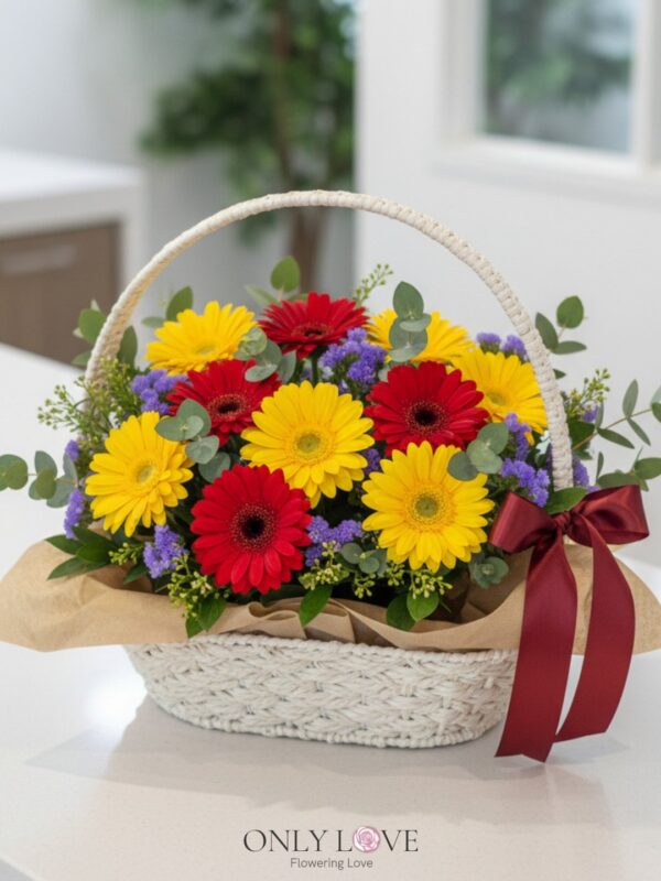 B31 Gerbera Flower Basket – Florist Desa ParkCity