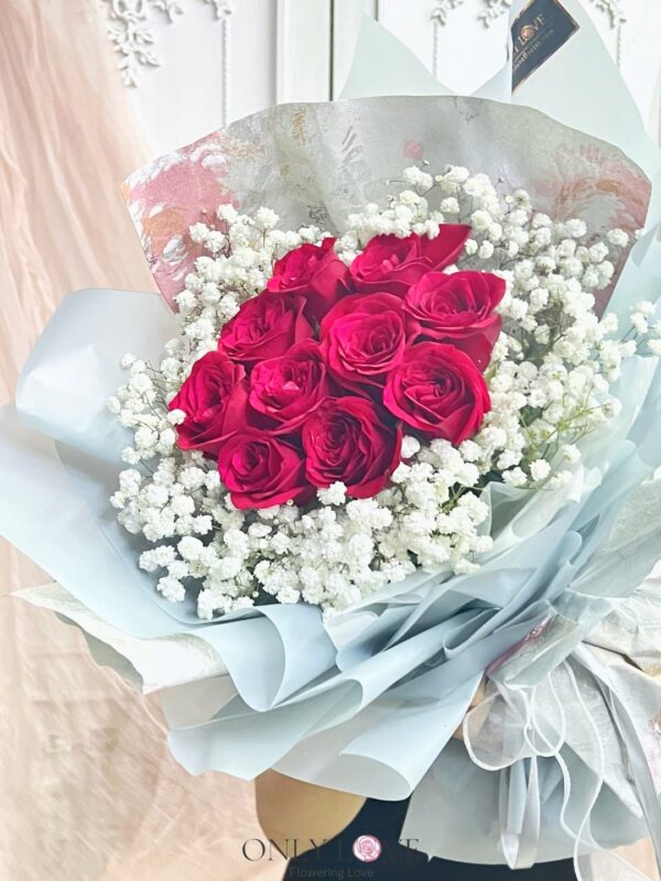 L183 Classic Elegance Rose Bouquet – Florist Desa ParkCity