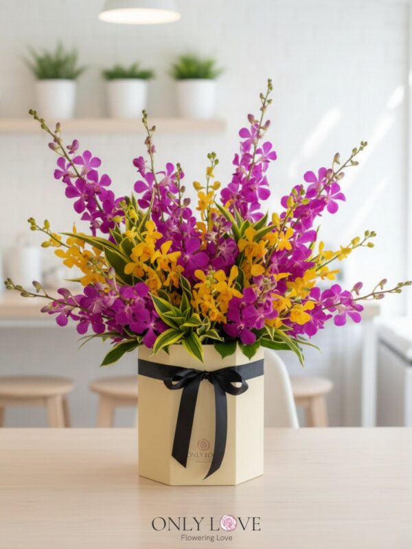 BB107 Orchids Flower Bloom Box – Florist Subang Jaya