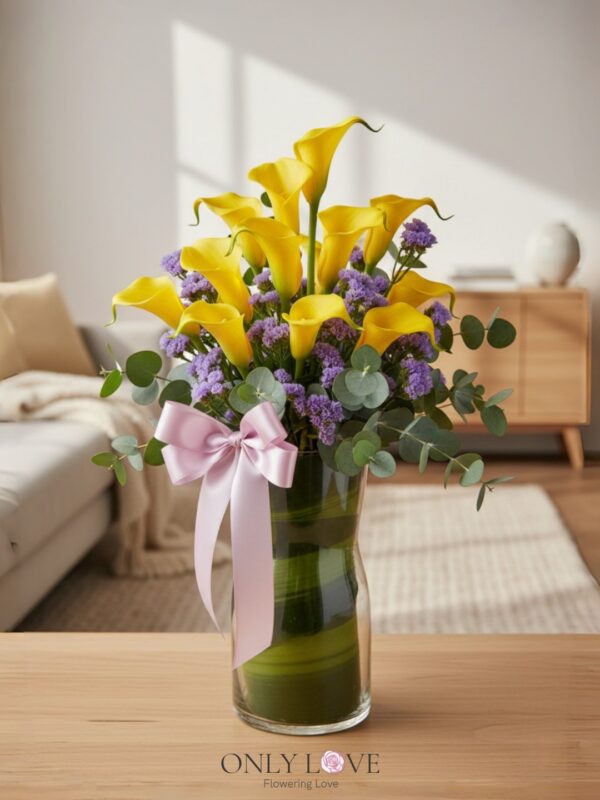 V40 Imported Calla Lily in Vase – Florist Setapak