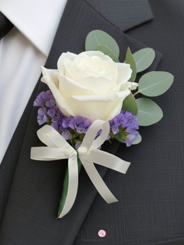 CB021 Rose Corsage Boutonniere – Florist Sungai Besi