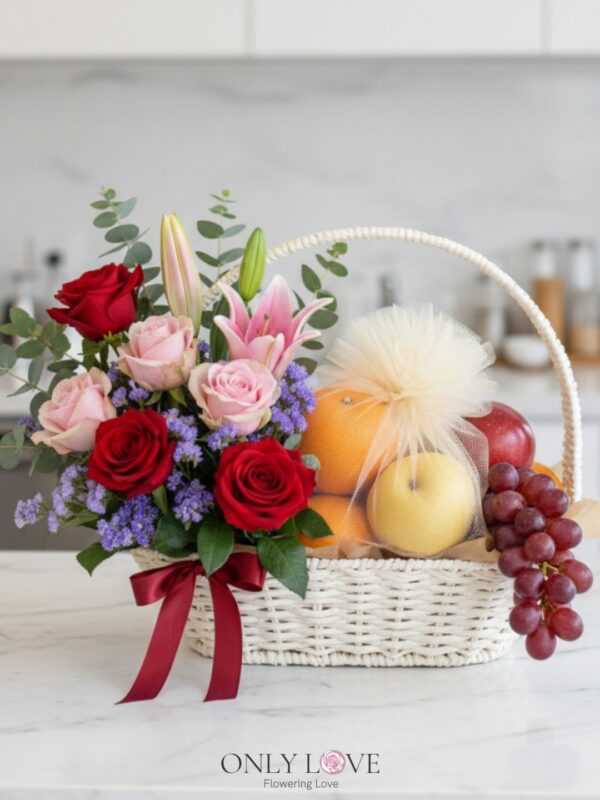 F11 Fruits & Flowers Basket – Florist Bandar Kinrara