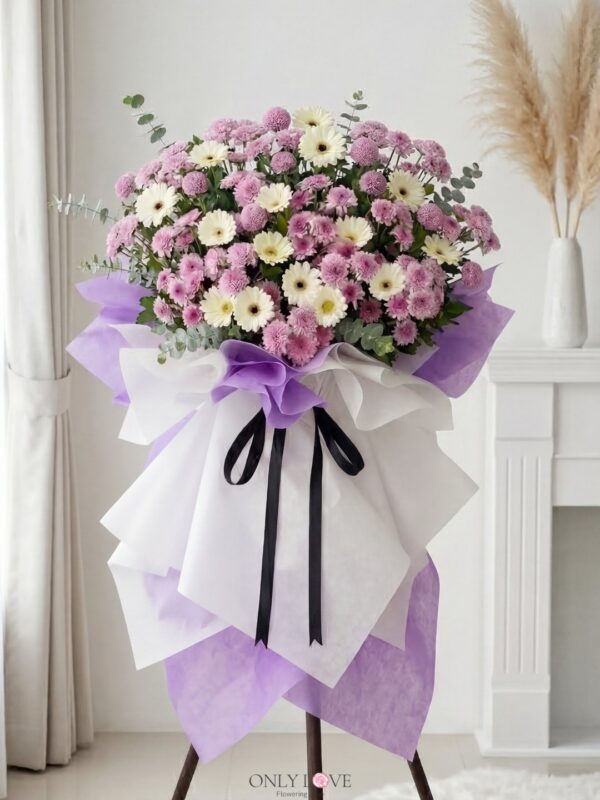 C173 Sympathy Flowers Stand – Florist Setia Alam