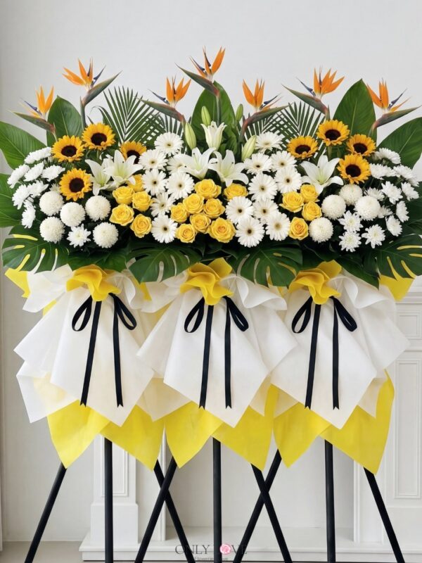 C178 Sympathy Flowers Stand – Florist Ara Damansara