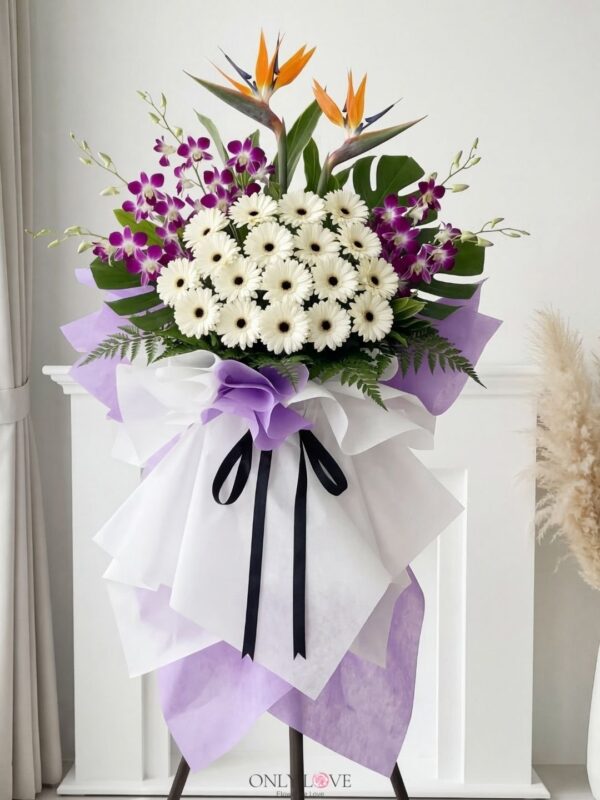 C06 Condolence Wooden Stand – Florist Old Klang Road