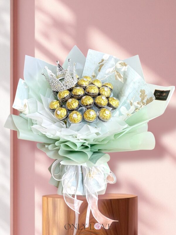 E02 Classic Elegance Ferrero Rocher Bouquet – Florist Taman Maluri