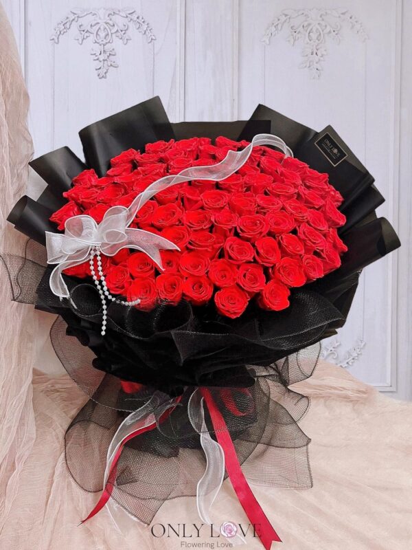 L14 50 or 99 Rose Flower Bouquet – Florist Klang