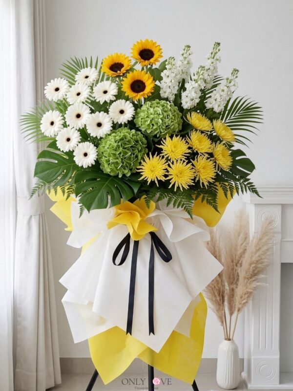 C83 Condolence Wooden Stand – Florist Wangsa Maju