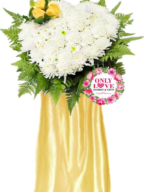 C42 Condolence Satin Box – Florist Shah Alam