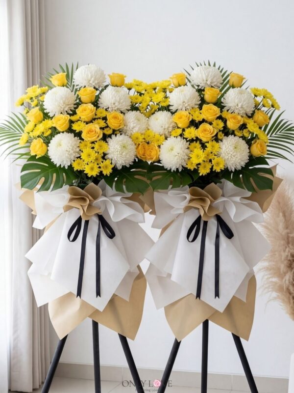 C49 Condolence Flower Stand – Florist Wangsa Maju
