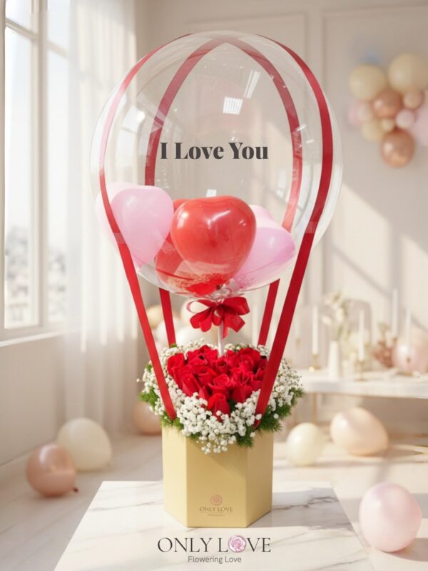 HAB06 Hot Air Balloon Bloom Box – Florist Jalan Ampang