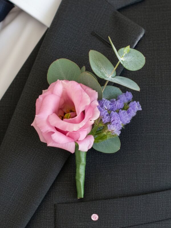 CB006 Eustoma Corsages Boutonniere – Florist Seri Kembangan