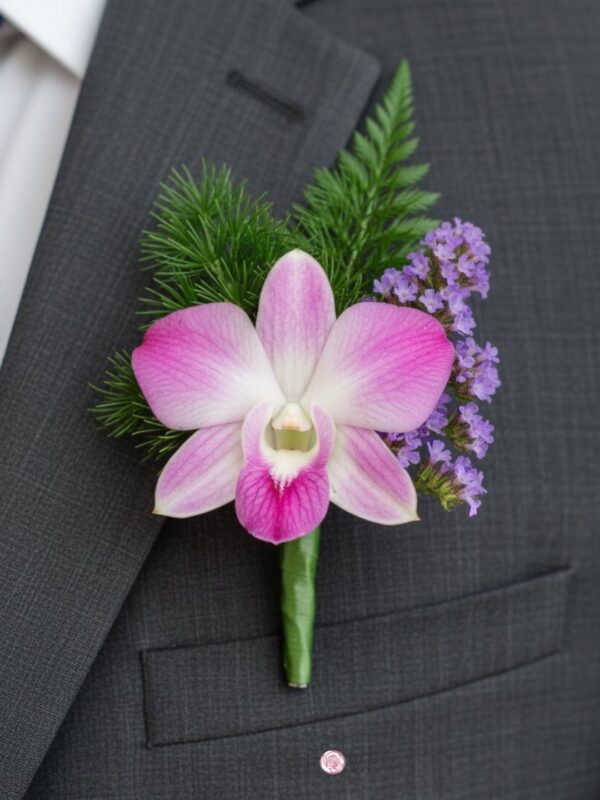 CB012 Dendrobium Orchids Corsages Boutonniere – Florist KL