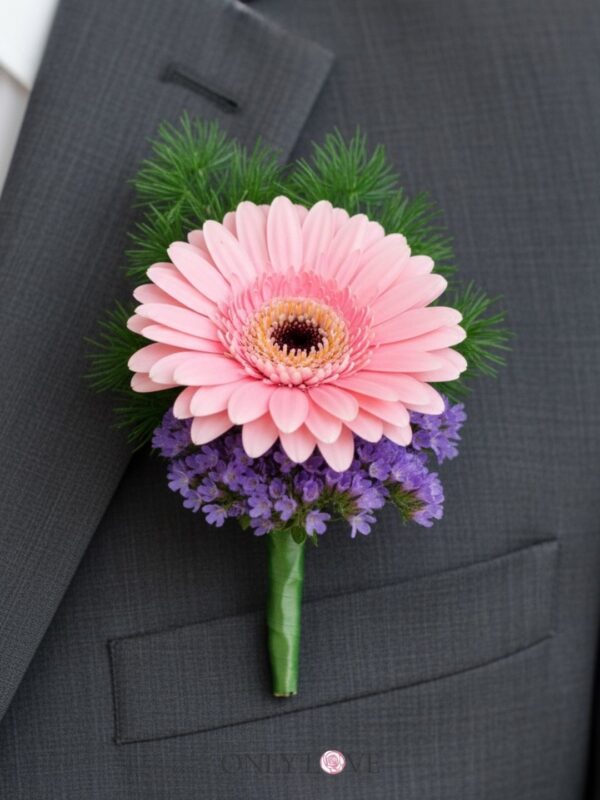 CB014 Gerbera Corsages Boutonniere – Florist Subang Jaya