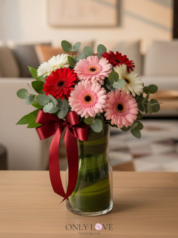 V10 Gerbera in Vase
