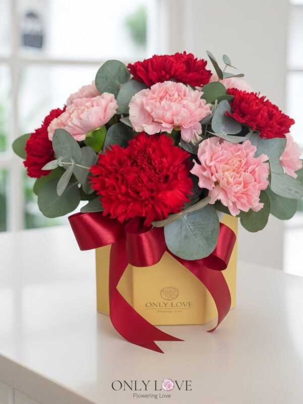 MD045 Carnation Bloom Box – Florist USJ