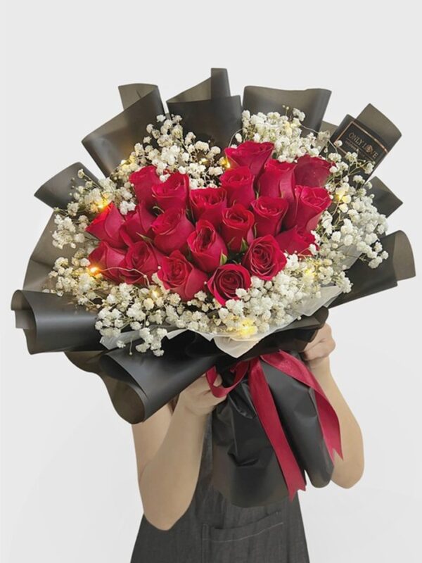 L113 Korean Style Rose Bouquet – Florist Selayang