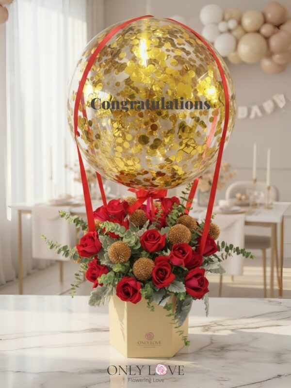 HAB08 Hot Air Balloon Bloom Box – Florist Sentul