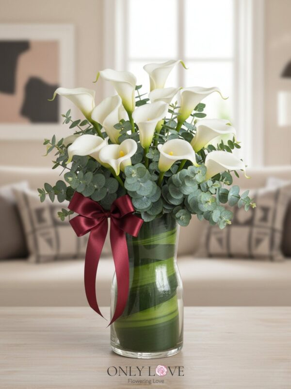 V02 Imported Calla Lily in Vase