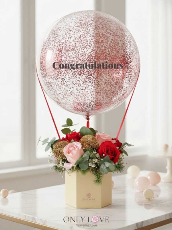HAB11 Hot Air Balloon Bloom Box – Florist Petaling Jaya