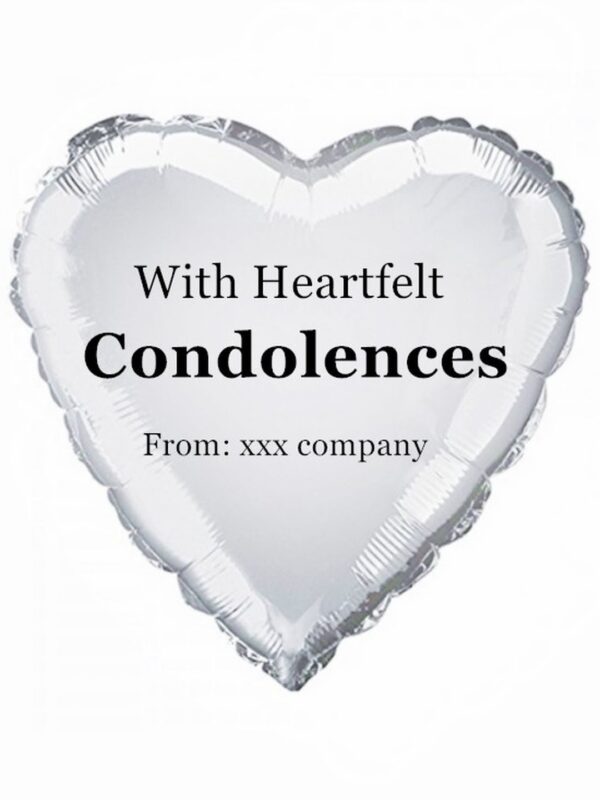 FB49 Silver Heart Shaped Foil Balloon – Florist Old Klang Road