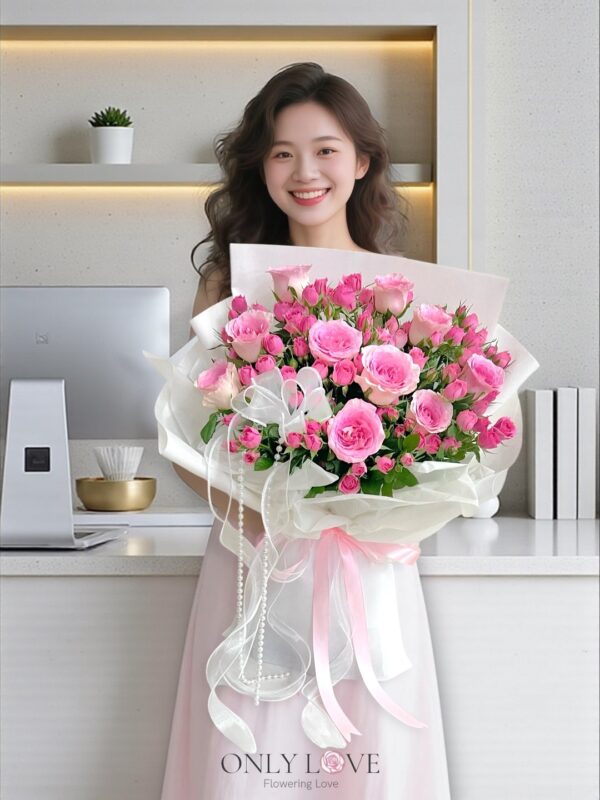 DF04 Roselle Roses Bouquet – Florist Semenyih