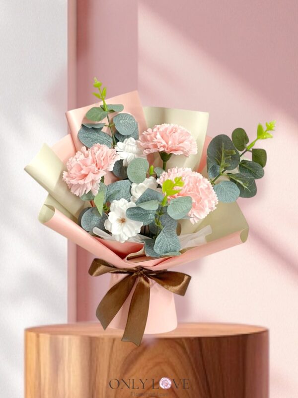 SF02 Mini Cute Soap Carnation Bouquet (Artificial) – Florist Pudu