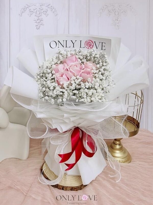 L129 Korean Style Rose Bouquet – Florist Bandar Tun Razak