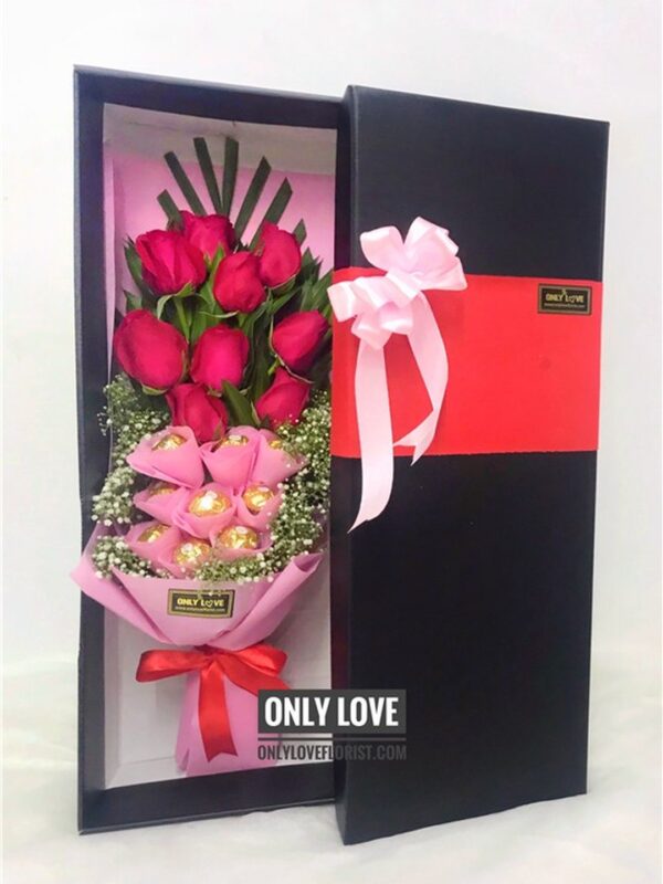 LB11 Roses Chocolate Long Gift Box – Florist Jalan Tun Razak