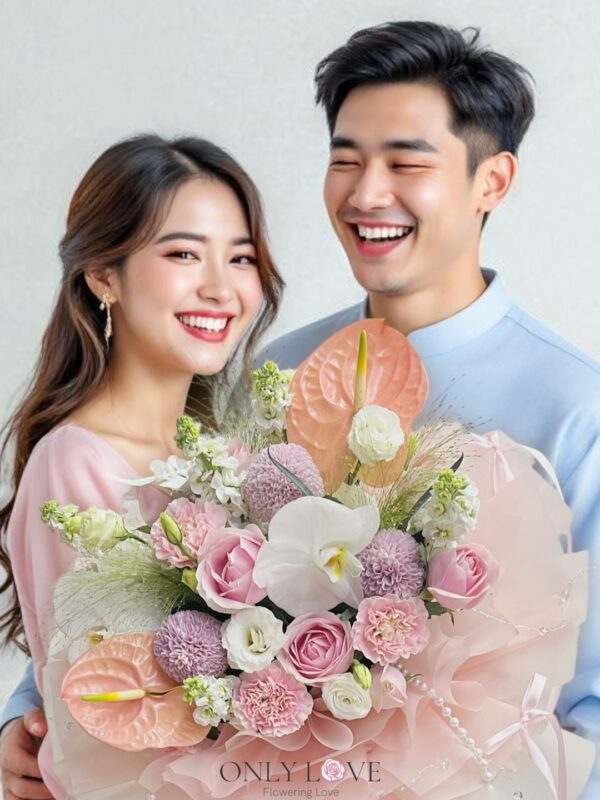 KS023 Korean Style Rose Bouquet – Florist Taman Desa